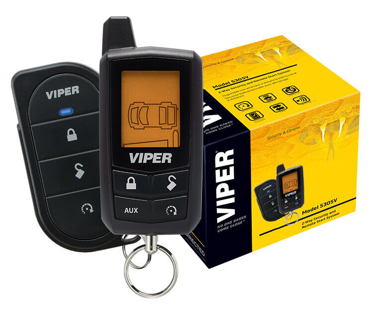 Viper Car Alarm & Remote Starter 2-Way LCD Remote 5305V NEW 1/4 Mile Range