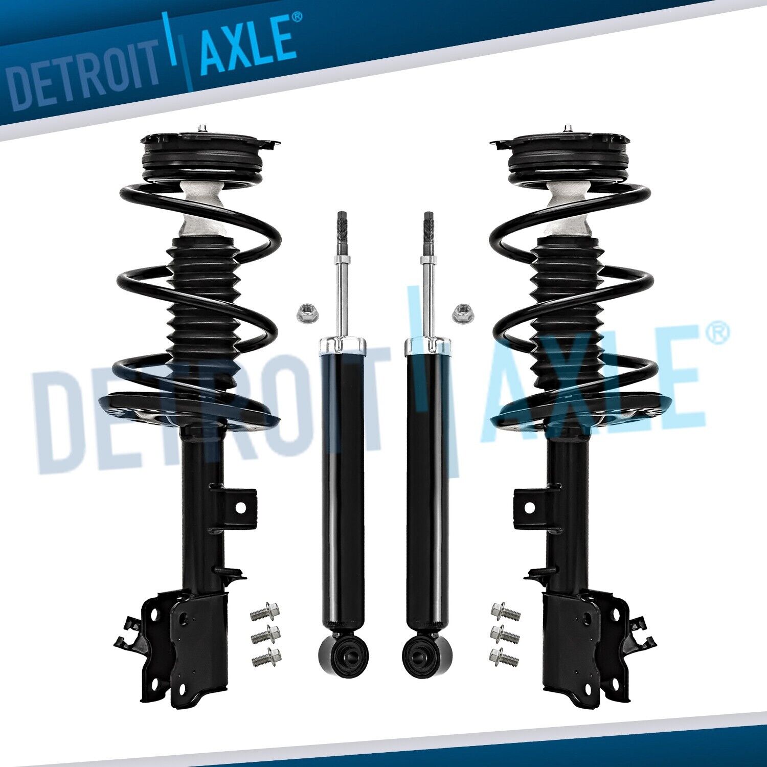 Front Struts w/ Coil Spring Rear Shock Absorbers Kit for 2009-2014 Nissan Murano