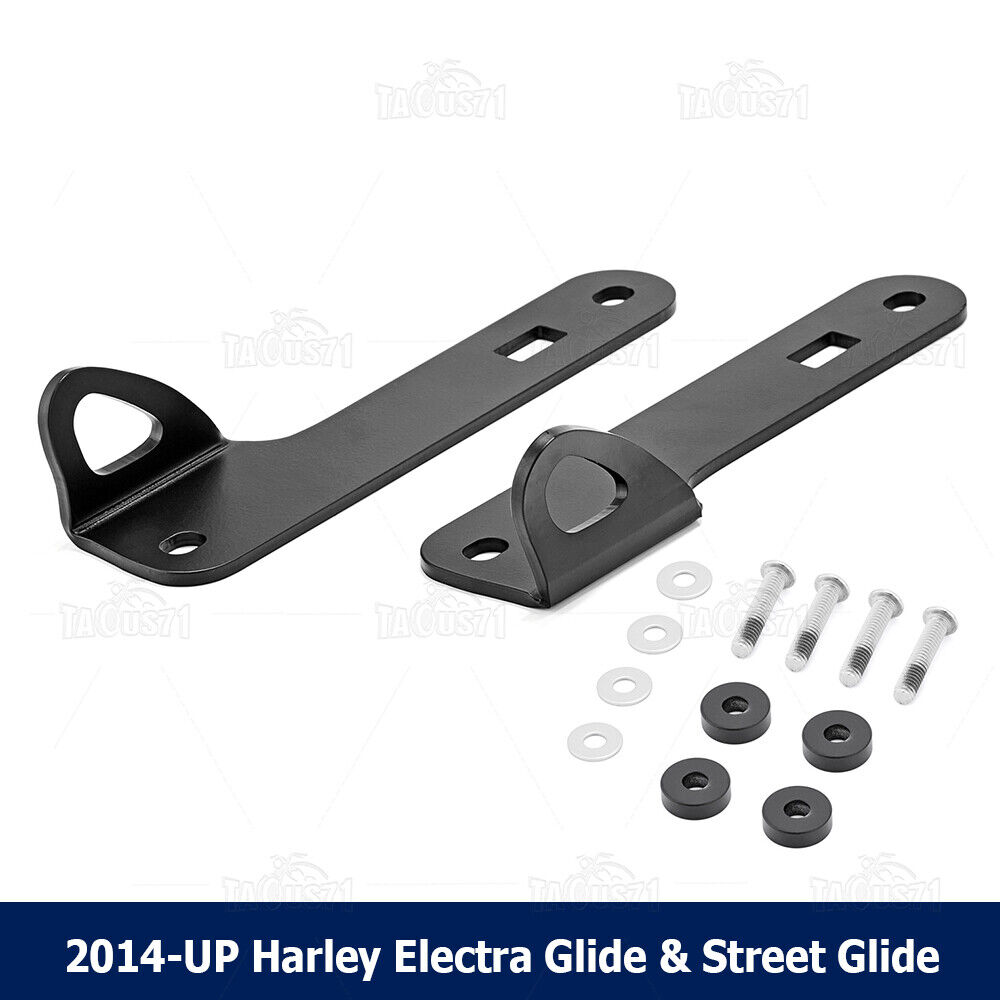 For 14-UP Harley Electra/Street Glide Tie-down Anchor Point Front Fork Mount Kit