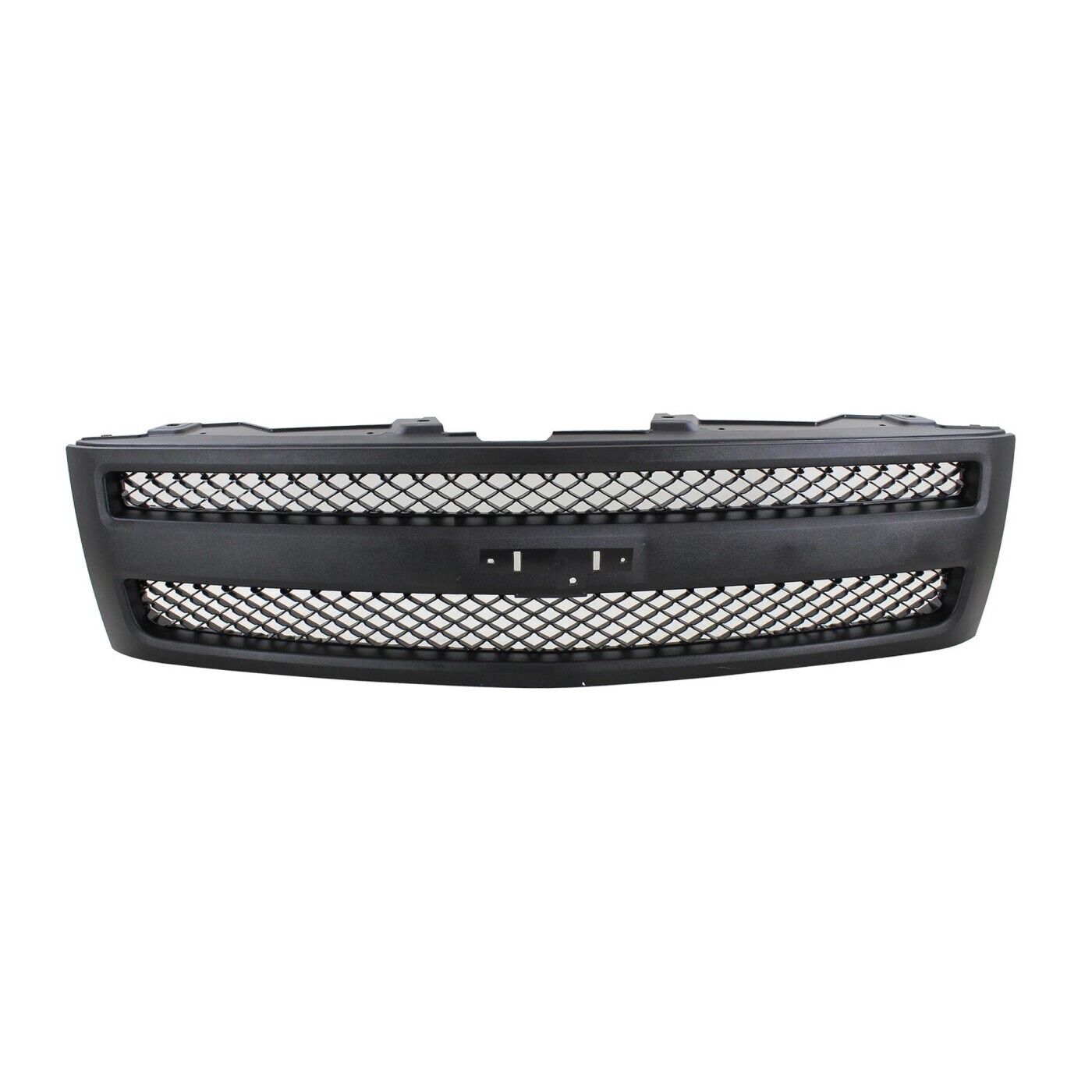 Grille Assembly For 2007-13 Silverado 1500 Textured Black With Emblem Provision
