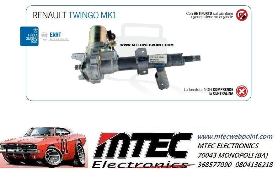 Power Steering Electric Regenerated Renault Twingo MK1/Steering Column