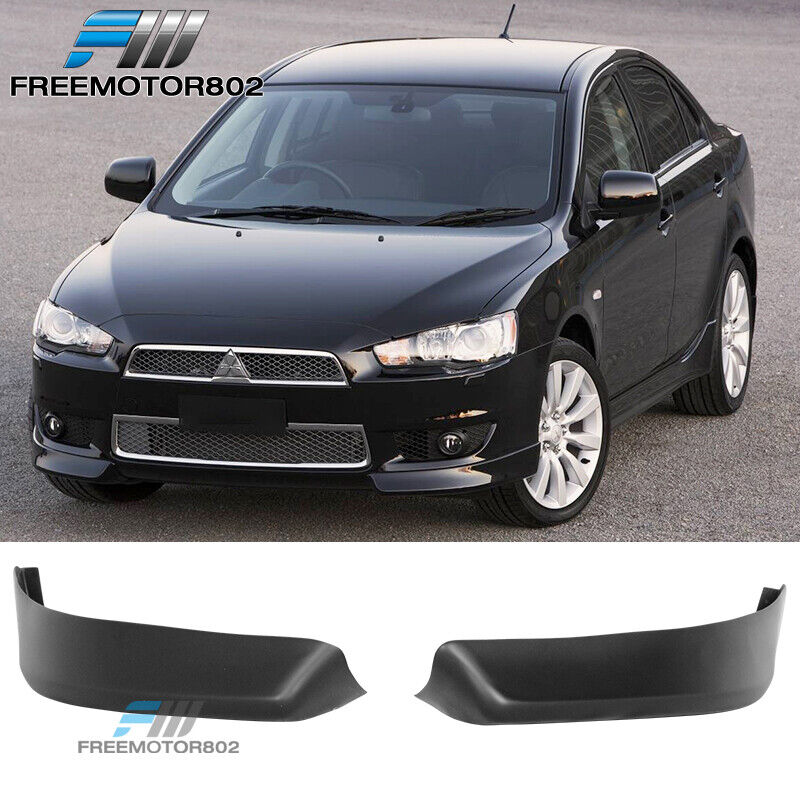 Fits 08-15 Mitsubishi Lancer OE Style Front Bumper Lip Aprons PP