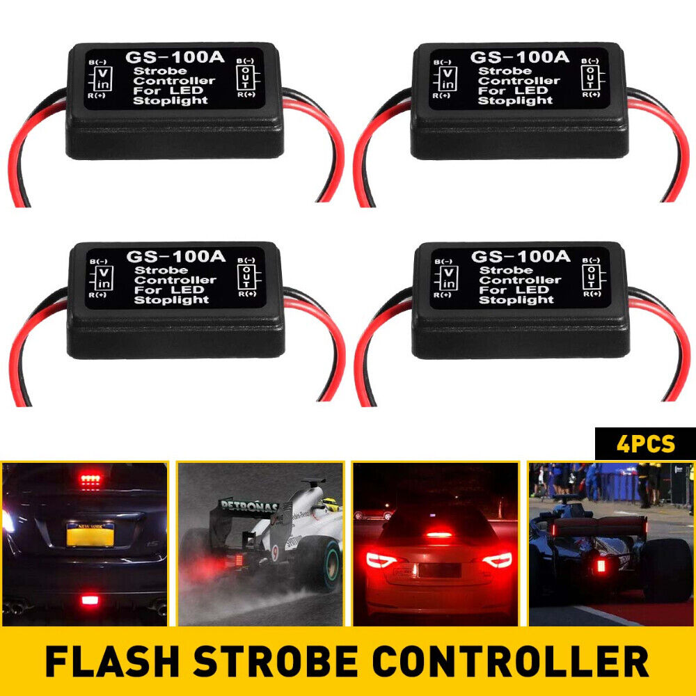 12V GS-100A Brake LED Tail Stop Light Strobe Flash Module Controller Box Module