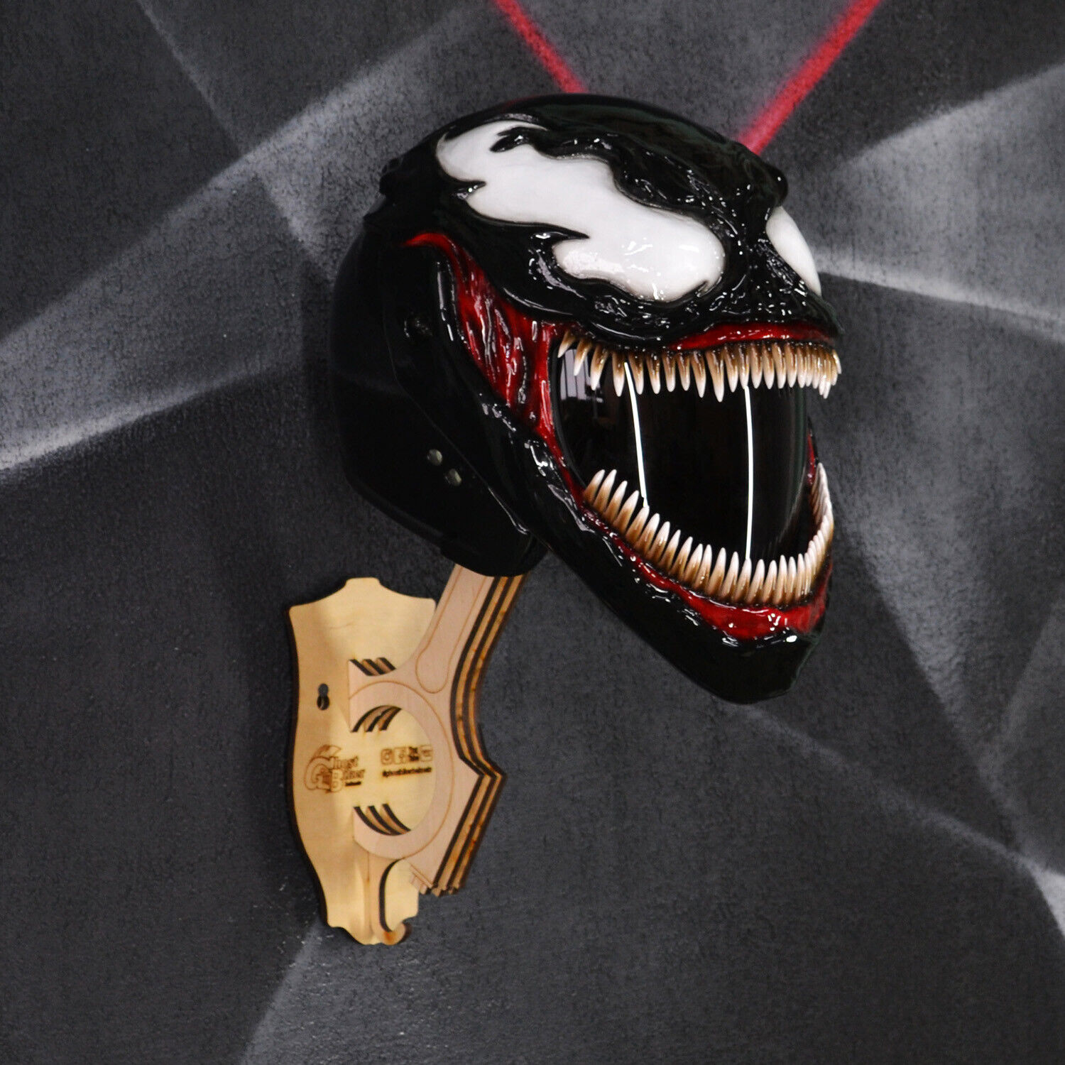 Venom (Symbiote) motorcycle helmet. DOT&ECE certified. 