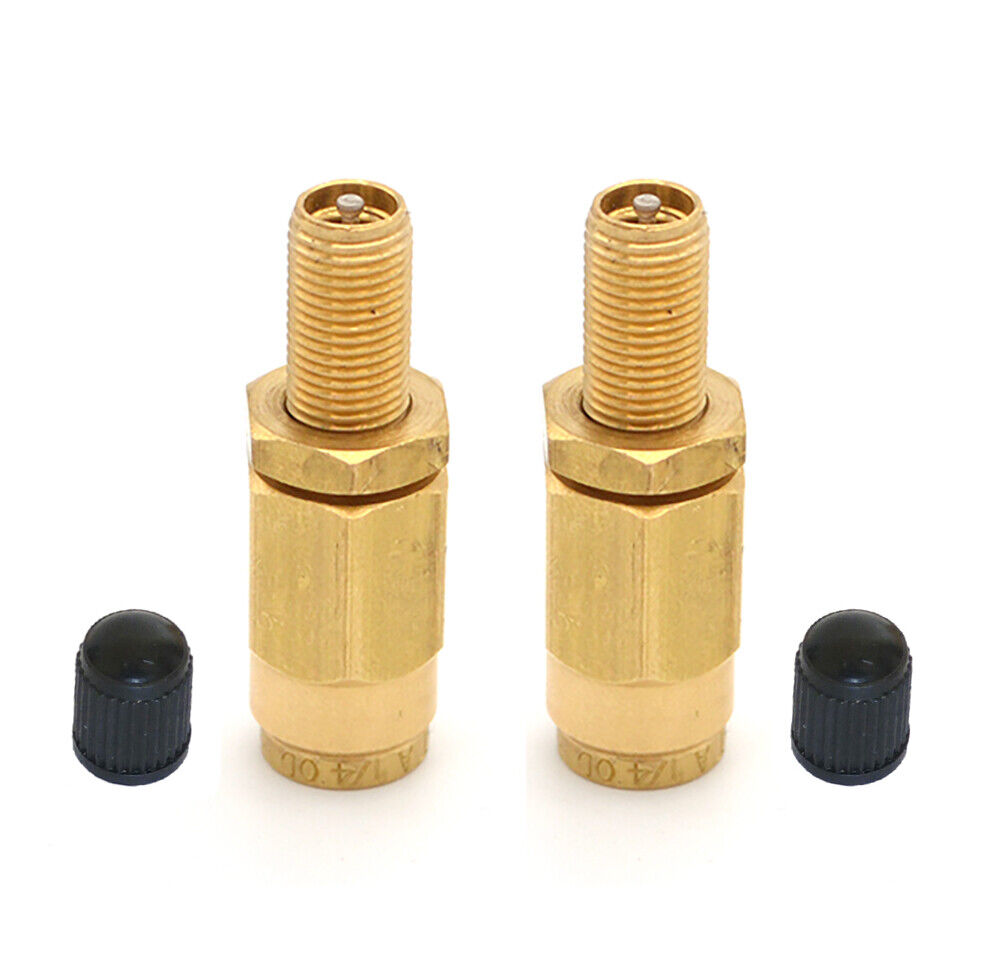 2 x Schrader Air Suspension Fill Valve Inflation Push-To-Connect 1/4\
