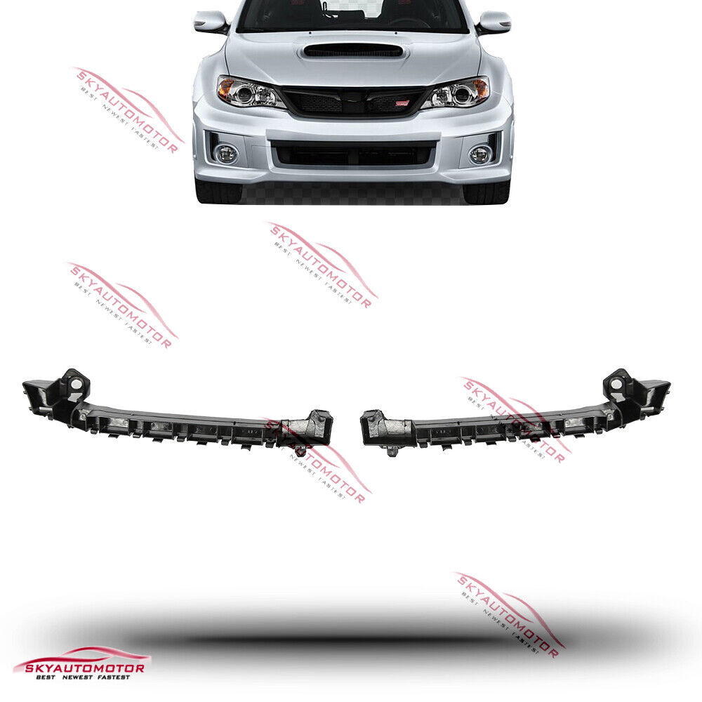 For 2008-2014 Subaru Impreza WRX STi Front Bumper Bracket Set Left/Right Side 