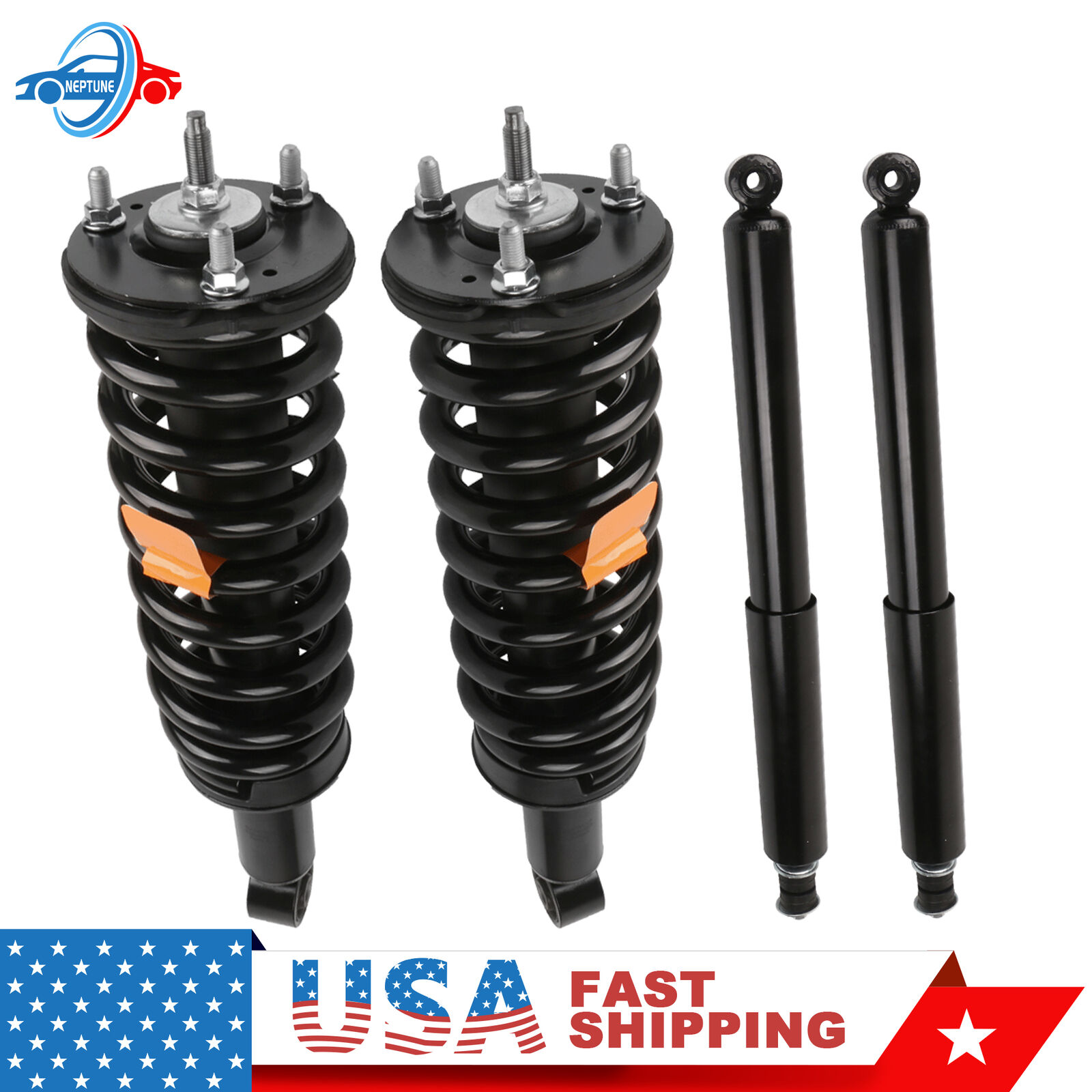 For 2000-06 Toyota Tundra SR5 Front + Rear Struts Shock w/ Coil spring ASSY
