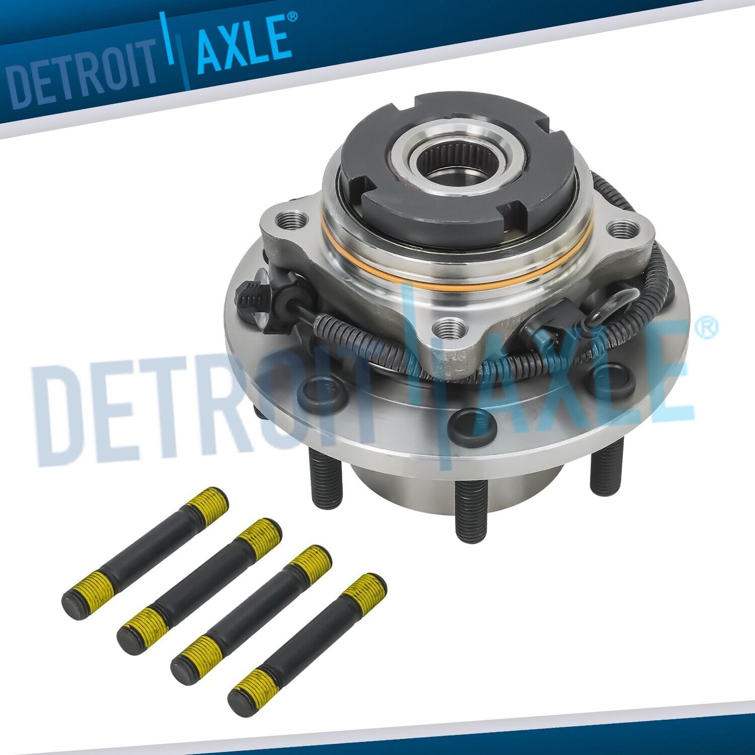 4WD Front Wheel Bearing Hub for 1999-2004 Ford F-250 F-350 F-450 F-550 SD DRW