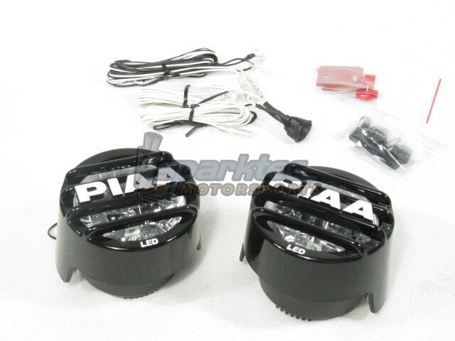 PIAA LP 530 High Intensity LED Round Driving Light Kit Fog Lamps 6000k 5370 NEW
