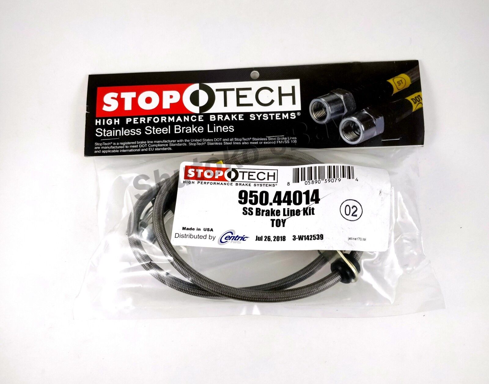 STOPTECH STAINLESS STEEL FRONT BRAKE LINES FOR 95-04 TOYOTA TACOMA 6 LUG