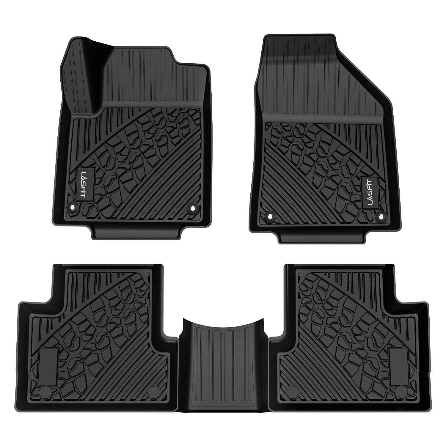 Floor Mats for 2015-2023 Jeep Cherokee All Weather TPE Liners Protector Full Set