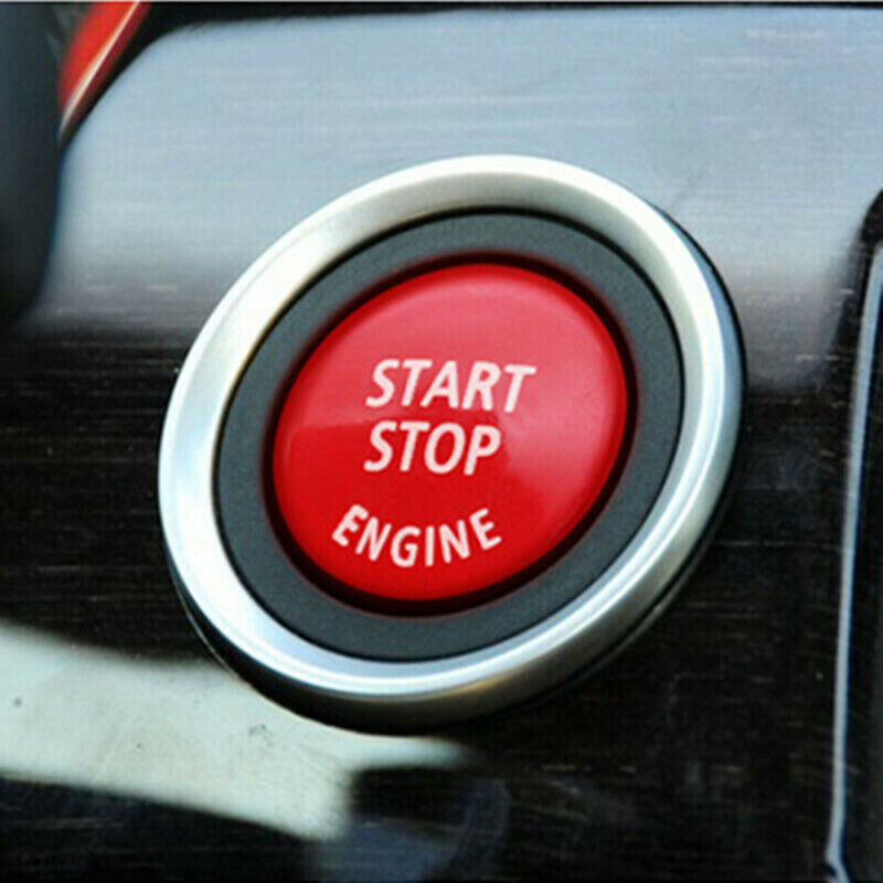 Gloss Red Start Stop Ignition Button Cover For BMW E70 E90 E92 3 Series 5 Series