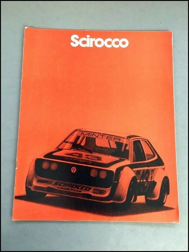 1980 VW Volkswagen Scirocco and S Original Car Sales Brochure Catalog