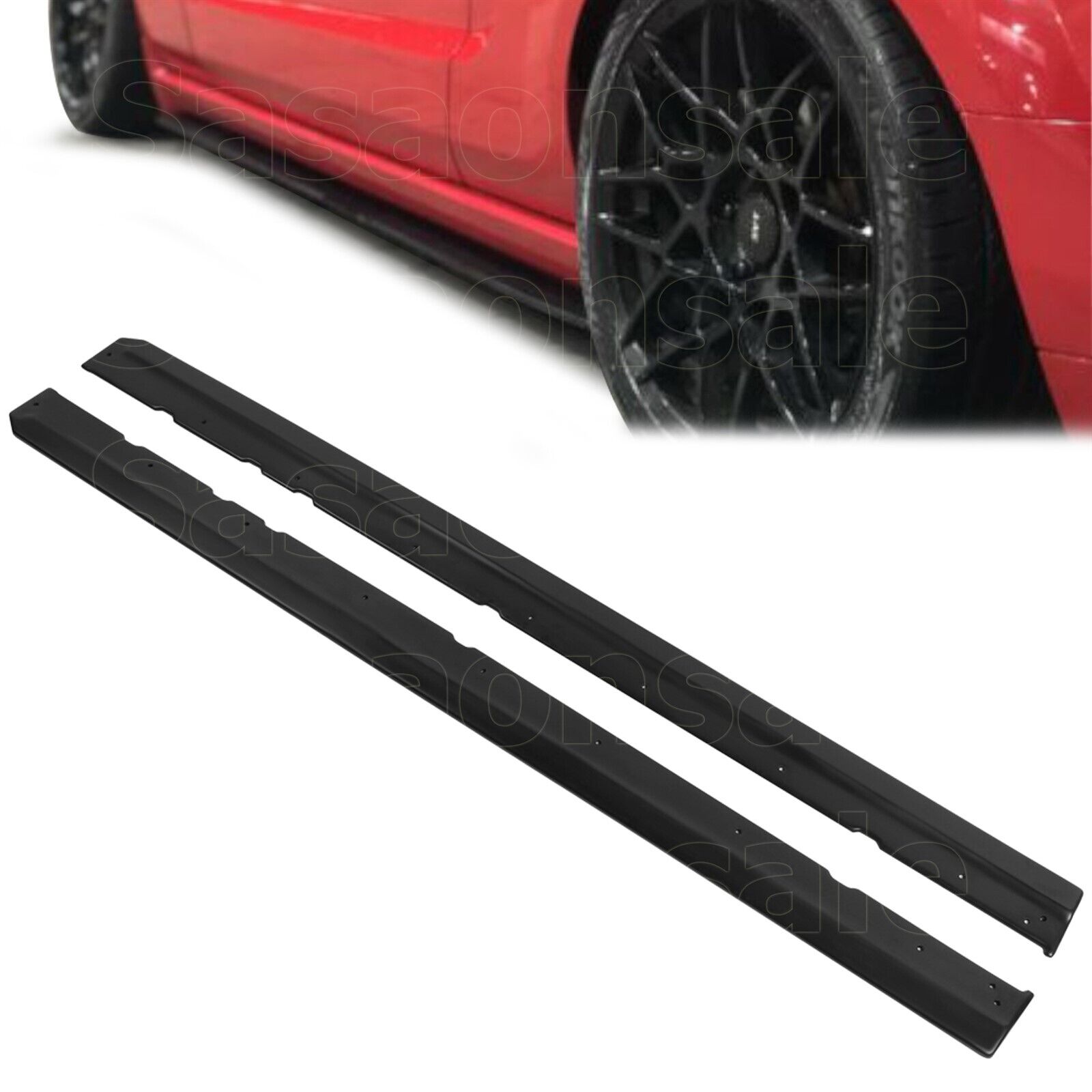 [SASA] Fit for 05-09 Ford Mustang PU Bumper Side Skirts Extension Lip Splitter