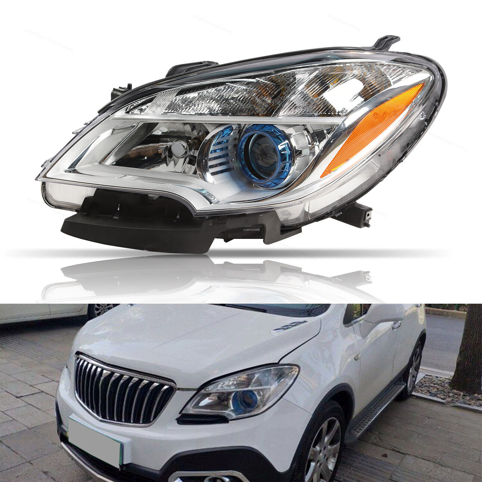 Fit For 2013-2016 Buick Encore Halogen Headlight Headlamp Clear Lens Driver Side