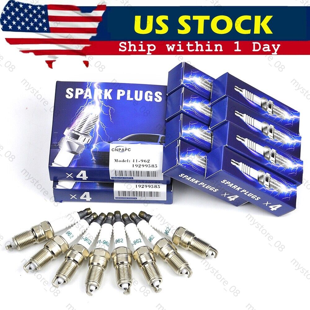 8Pcs CNPAPC Platinum Spark Plugs 41-962 For Sierra Chevy Silverado 19299585 USA