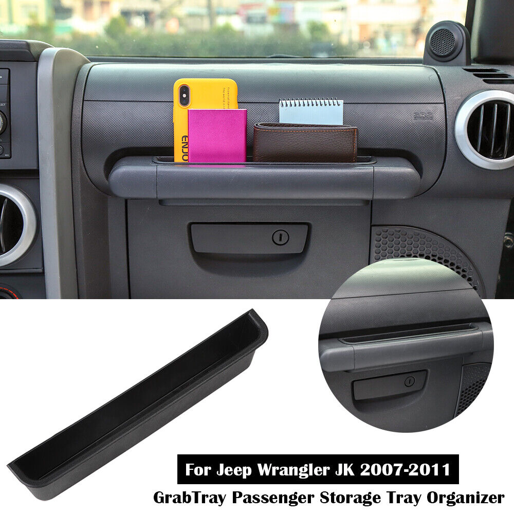 Passenger Handle Storage Tray Organizer Box for 2007-2010 Jeep Wrangler JK JKU