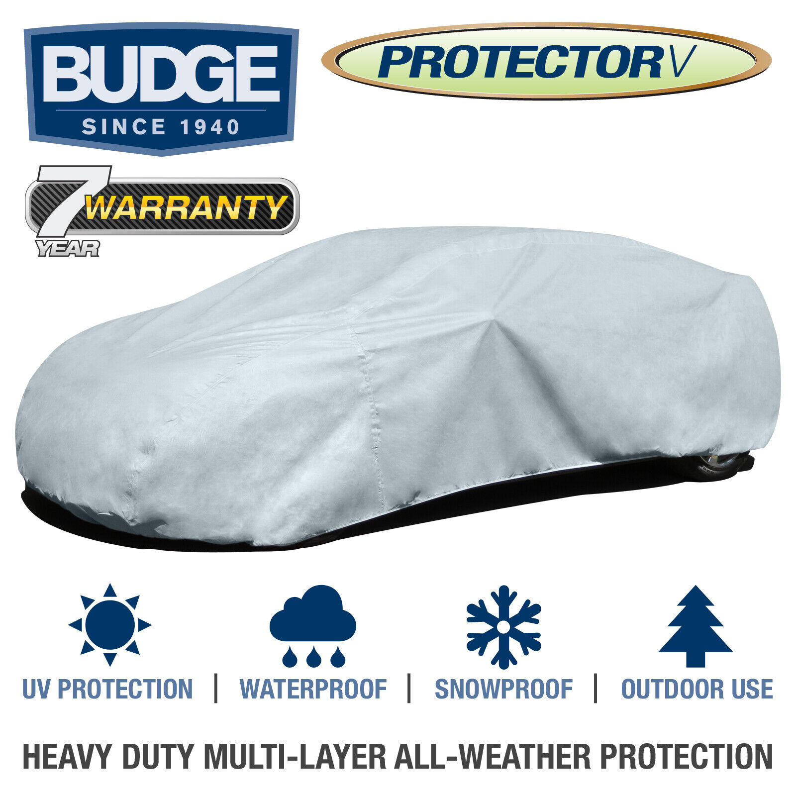 Budge Protector V Car Cover Fits Cars up to 13\'1\