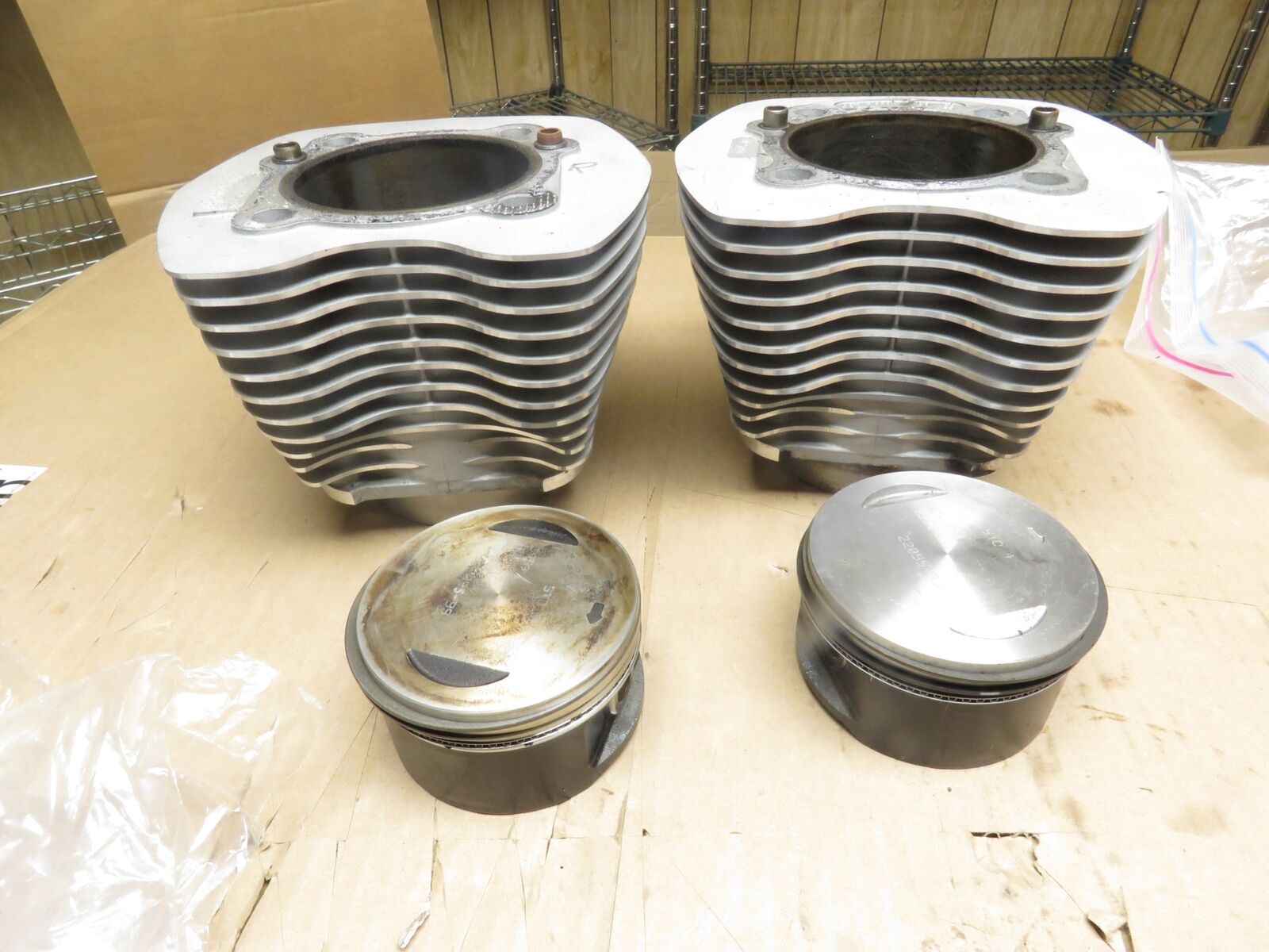 Harley Davidson OEM Pair Twin Cam88 SILVER Cylinders & Pistons w/ less than100mi