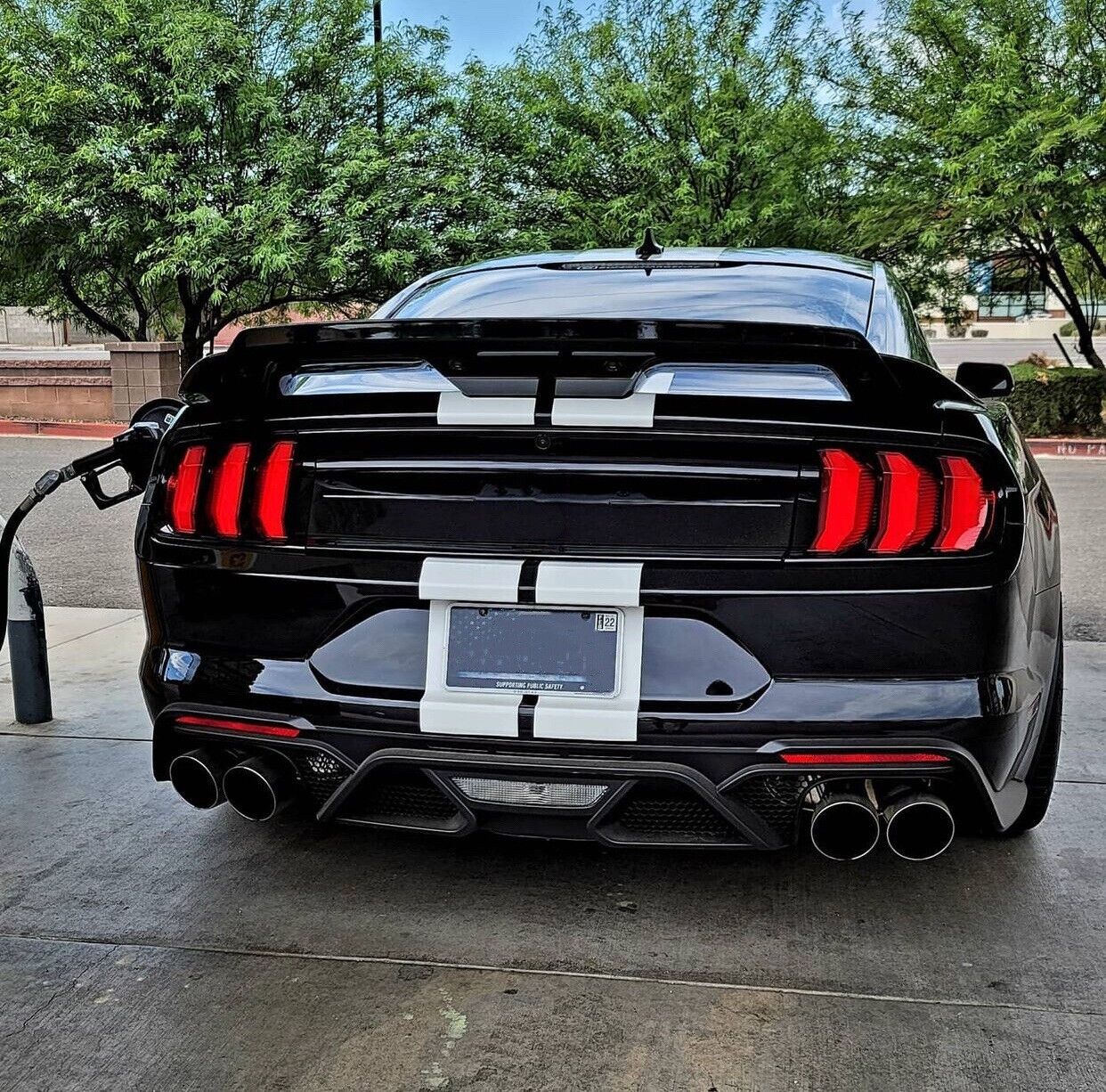 15-22 Mustang GT-500 Style Gurney Flap Gloss Black 100% Satisfaction