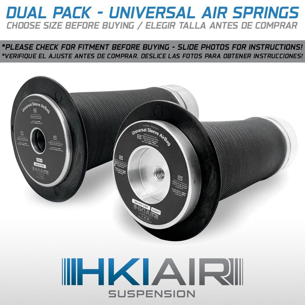 [Free Shipping To UK]  Two Universal Sleeve Air Ride Rolled Springs - Tapered