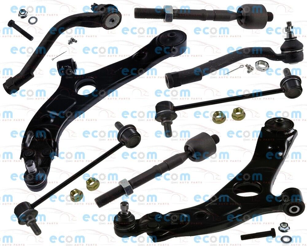 Front End Kit Lower Control Arms Tie Rods Ends Sway Bar For Kia Optima EX LX 2.4
