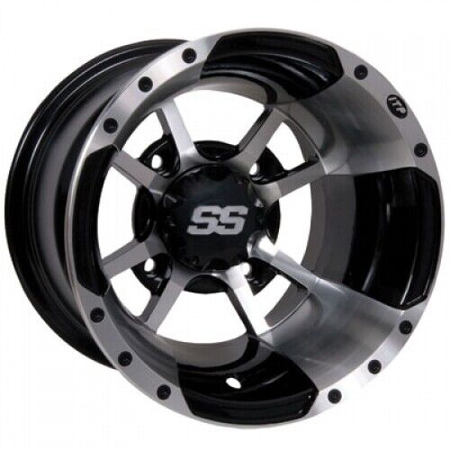4/156 ITP SS112 Alloy Sport Wheels 10X5 3.0 + 2.0 Machined 10SS12BX