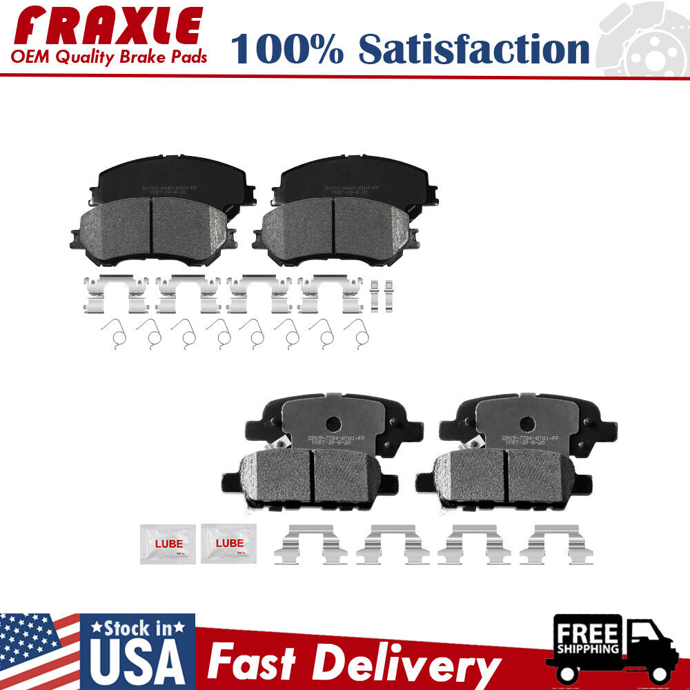 For 2014-2019 Nissan Rogue 17-19 Rogue Sport Front Rear Ceramic Disc Brake Pads