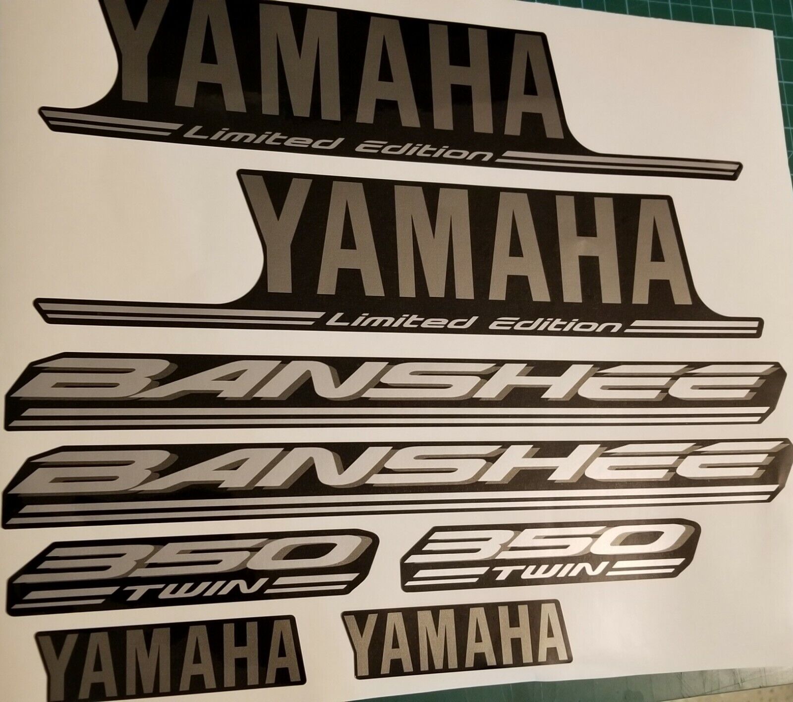 2004 yamaha banshee limited edition full graphics kit decals  OEM SPECS 