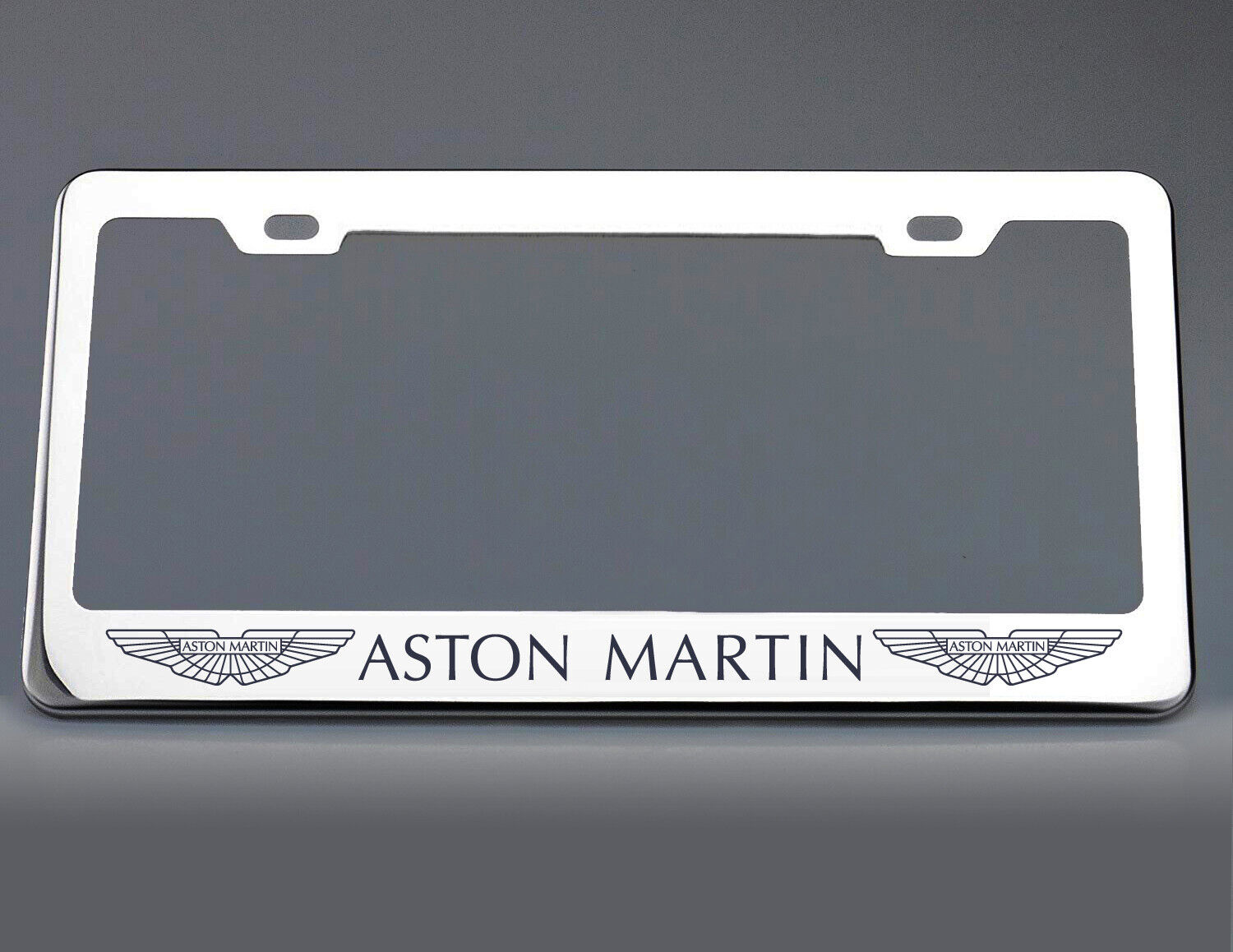 Aston Martin License Plate Frame Stainless Steel with Laser Engraved 