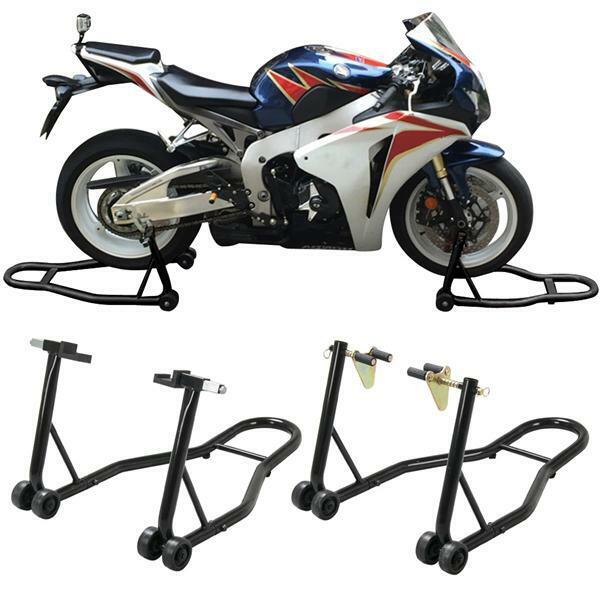 New Motorcycle Stand Front Rear Swingarm Lift Head Front Forklift Auto Bike Shop