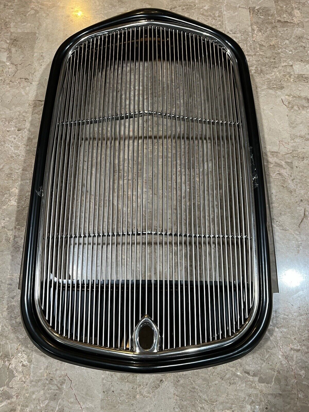 1932 Ford Hot Rod Steel Radiator Grill Shell + Smooth Stainless Grille Insert
