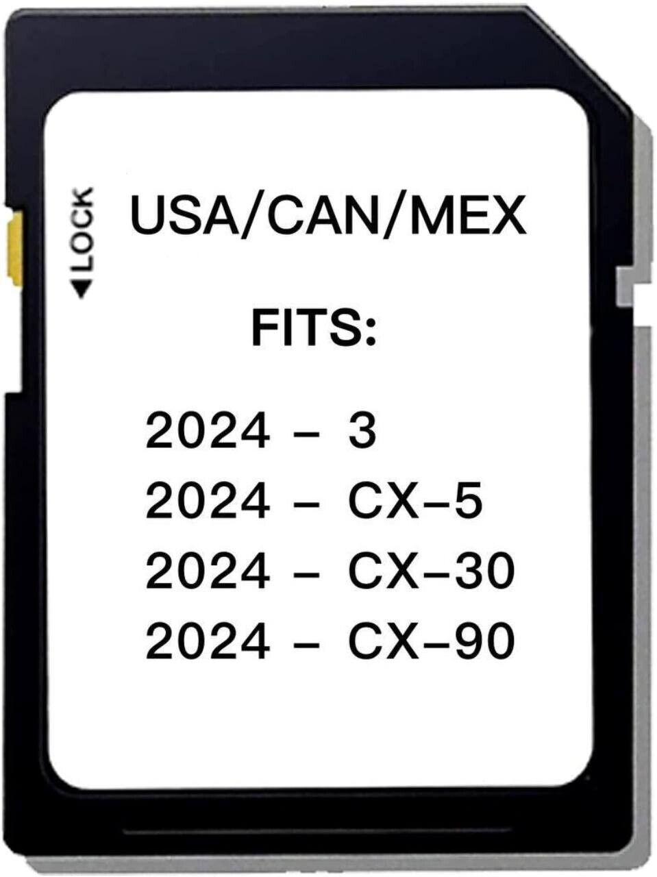 🔥Navigation SD Card Map FITS 2024 3 CX-5 CX-30 CX-90  USA/CAN/MEX