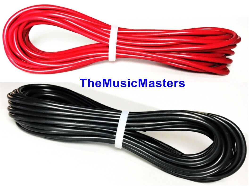 16 Gauge 10\' ft each Red Black Auto PRIMARY WIRE 12V Auto Wiring Car Power Cable