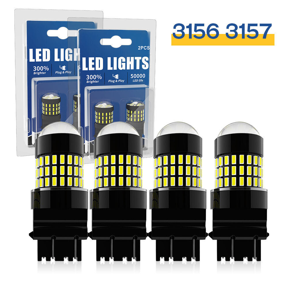 3157 3057 LED Brake Tail Light Bulbs For Ford F-150 F-250 F-350 Super Duty White