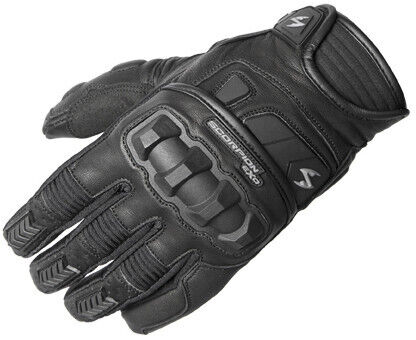 Scorpion Exo Klaw II Men\'s Black Leather Motorcycle Gloves