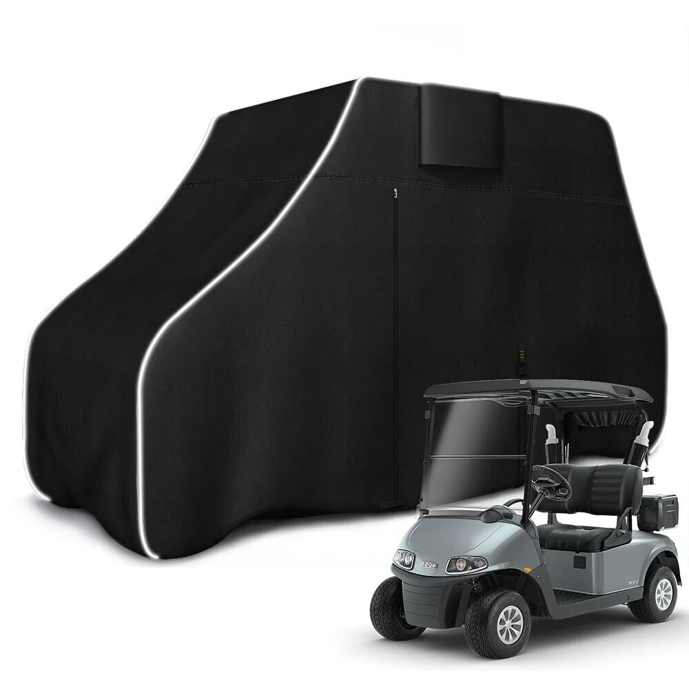 600D Waterproof Golf Cart Cover with Reflective Strip 2/4 Passenger EZGO, Yamaha