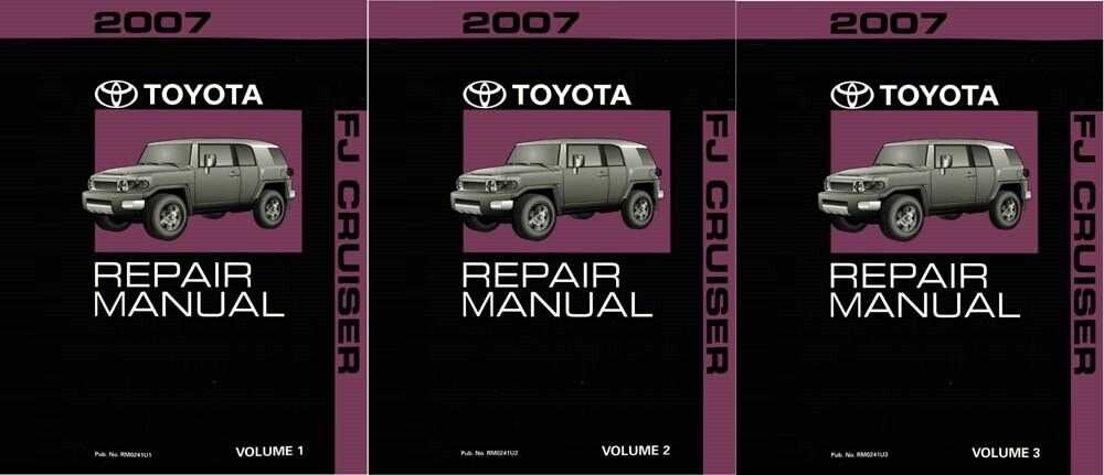 2007 Toyota FJ Cruiser Shop Service Repair Manual Complete Set