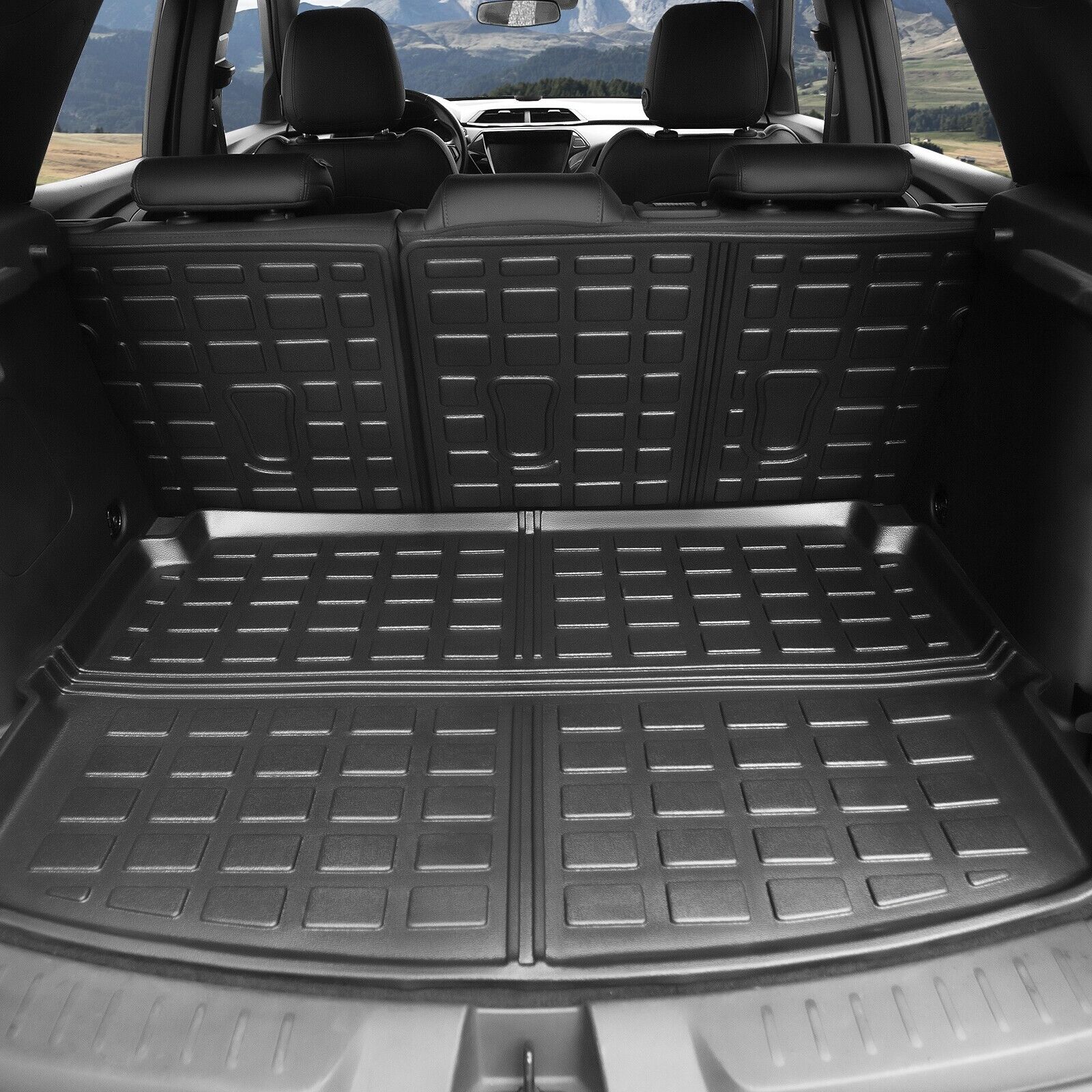 Fit 2021-2023 Chevrolet Trailblazer Trunk Mat Rear Backrest Mat TPE Material