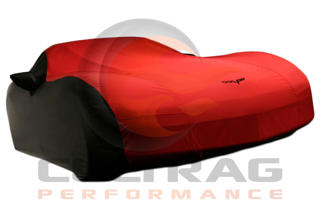 2005-2013 C6 Corvette Genuine GM Black & Red Outdoor Car Cover 19158378