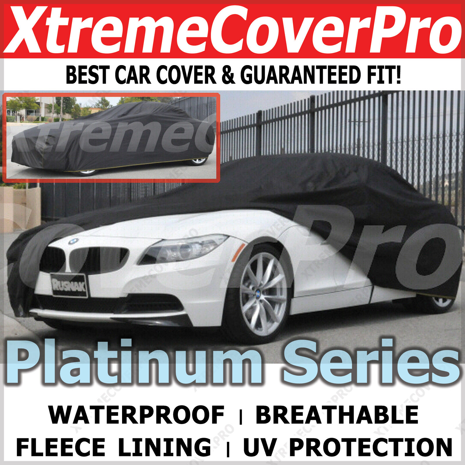 1998 1999 2000 2001 2002 BMW M Coupe Waterproof Car Cover BLACK