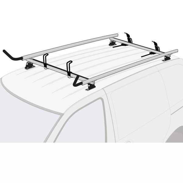 Pickup Topper UNIVERSAL WHITE 2x Ladder Holder Roof Rack System