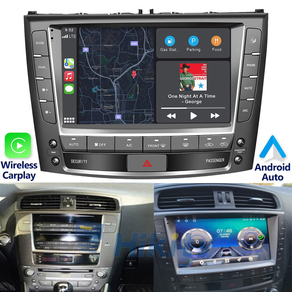 For 05-12 Lexus IS IS250 IS300 IS350 Android 10 Carplay Car Stereo Radio GPS BT