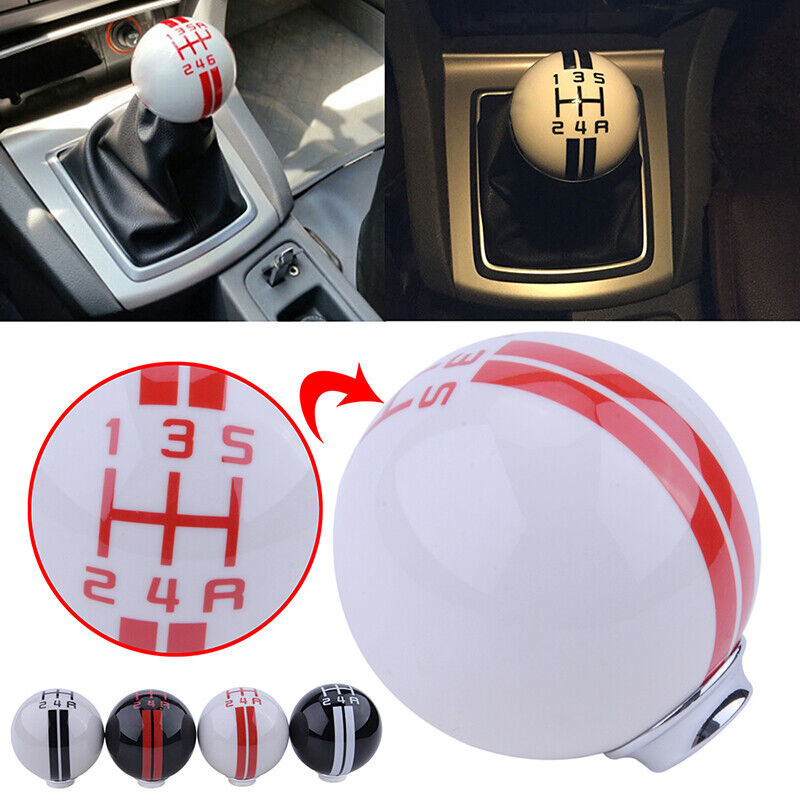 for ford Mustang GT500 5 Speed Manual Gear Shift Knob Shifter Image Ball White