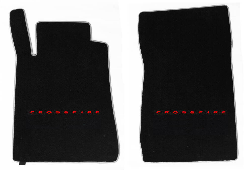 NEW 2004 - 2008 Chrysler Crossfire Floor Mats Embroidered Logo PAIR Choose Color
