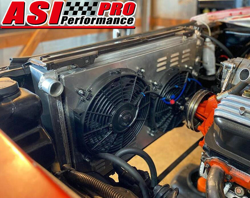 For 70-81 Chevy Camaro/78-87 Monte Carlo G-Body GMC V8 4 Row Radiator+Shroud Fan