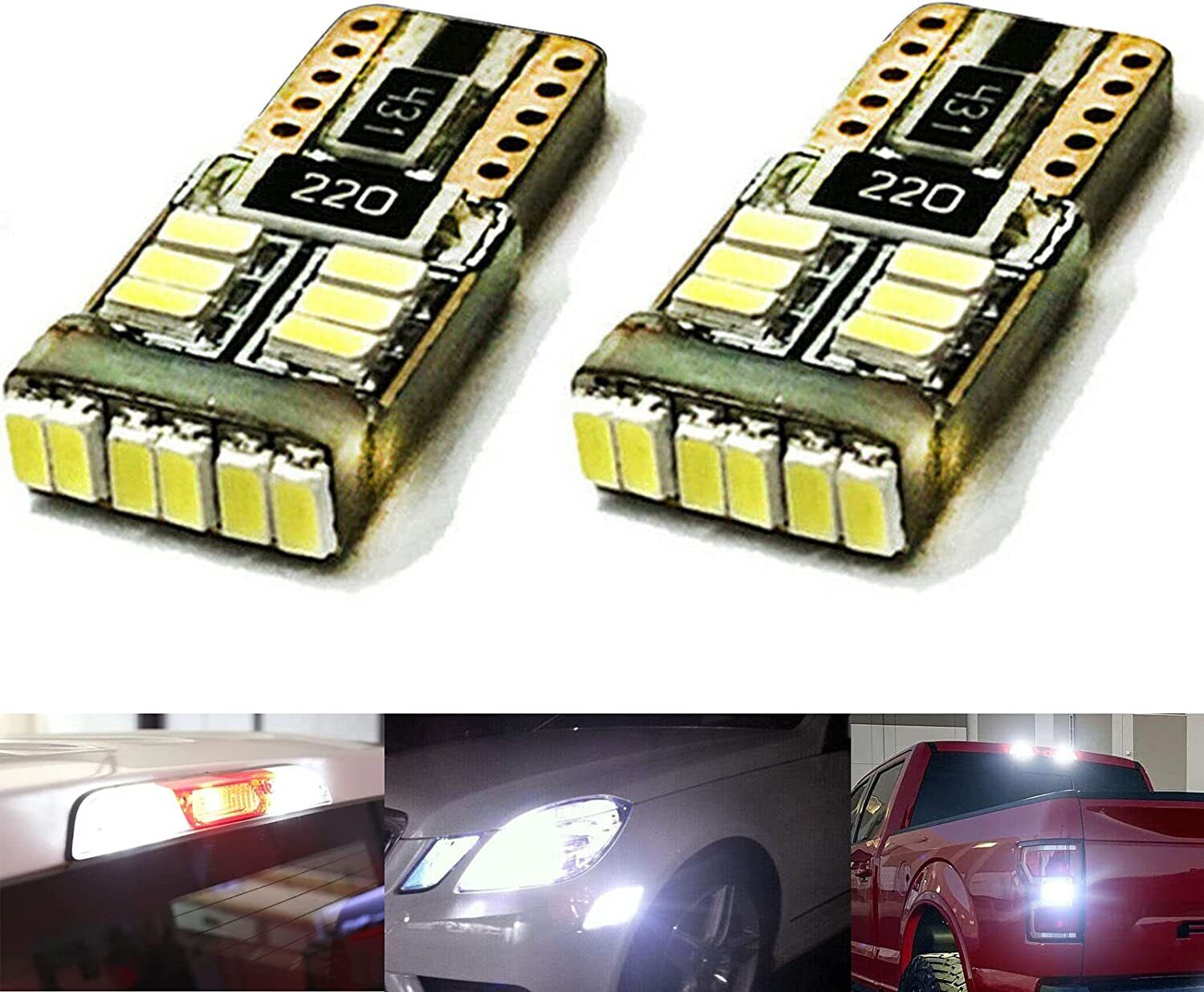 Xenon White Canbus Error Free W5W 2825 18-LED Bulbs For Mercedes Parking Lights