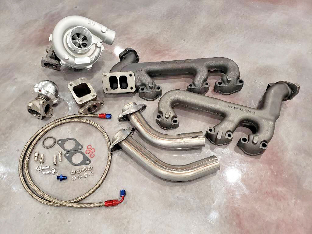 4.3L Turbo Kit Hot Parts T3 Cast 4.3 FOR Chevy GMC Turbocharger V6 Wastegate Oil