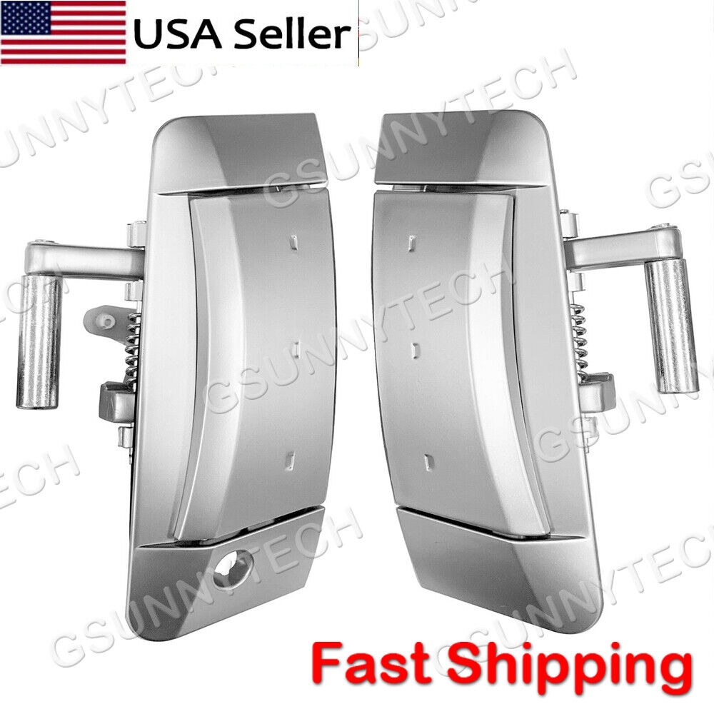 Pair Fits 03-09 Nissan 350Z Left/Right Outside Outer Exterior Silver Door Handle