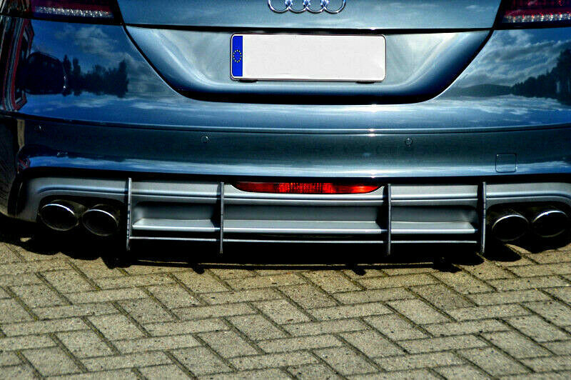 For Audi TTS 8J 09-11 Performance Rear Bumper diffuser addon/ skirt with ribs